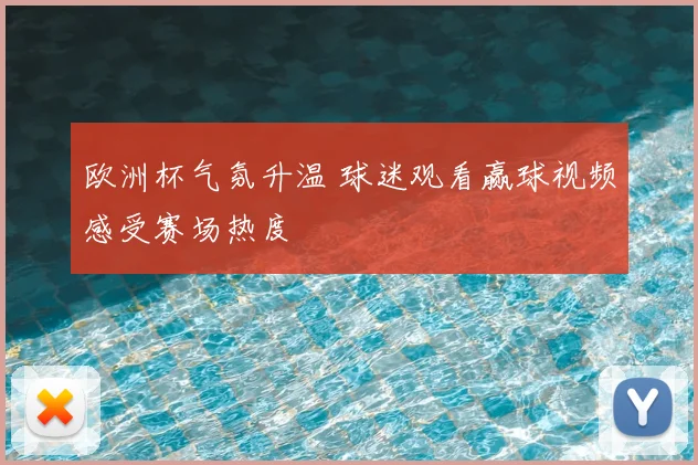 欧洲杯气氛升温 球迷观看赢球视频感受赛场热度